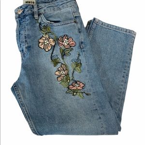 Blue Jeans Size 30 Moto Topshop